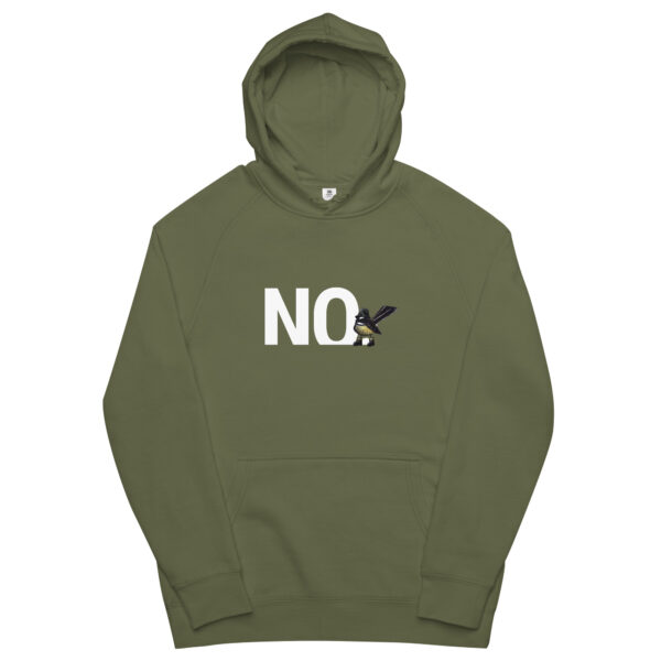 Hoodie that says "NO" - Unisex kangaroo pocket style - Image 6