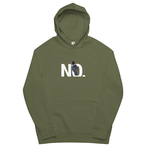 Hoodie that says "NO." Feat. Tuition (Birds in Hats) - Unisex kangaroo pocket hoodie - Image 6