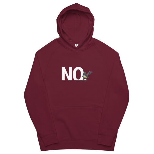 Hoodie that says "NO" - Unisex kangaroo pocket style - Image 5