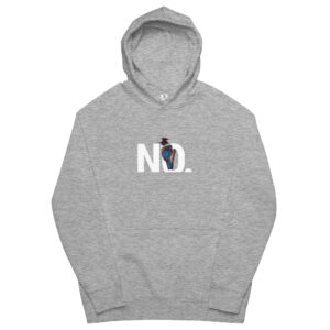 Hoodie that says "NO." Feat. Tuition (Birds in Hats) - Unisex kangaroo pocket hoodie